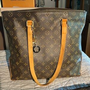 Auth Louis Vuitton Monogram Cabas Piano Tote Bag Hand Bag